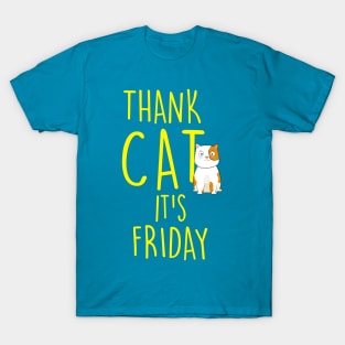 Thank Cat It's Friday T-Shirt